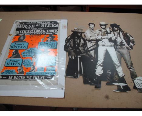 A Box of Reproduction Posters, examples for Nirvana, Paul McCartney, Linda McCartney, The Beatles, Jethro Tull, Bob Dylan, et