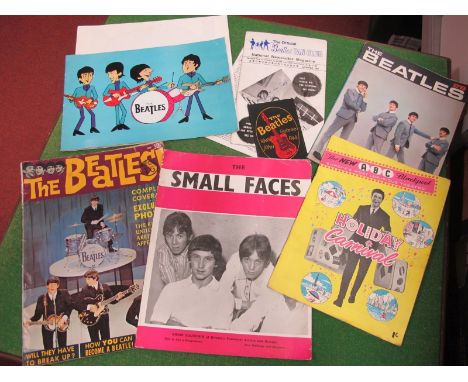 Beatles Fan Club Releases and Others, this lot includes an unused patch sent out by the fan club, two fan club newletters, th