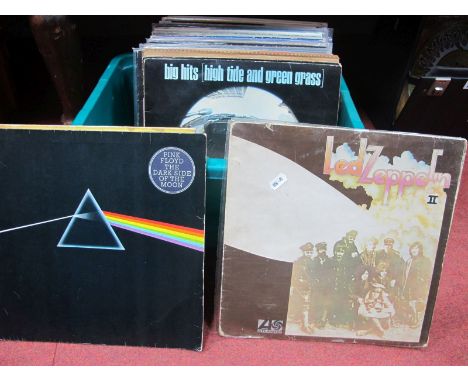 1970's amd 1980's Interest LP's, forty eight titles including Pink Floyd Dark Side of The Moon (2), Led Zeppelin - II, Rollin