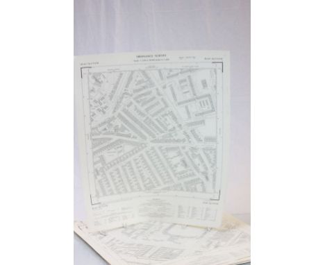 50 Ordnance Survey Maps, scale 1:1250 (or 50.688 inches to 1 mile), mainly 1960's including Chelsea, Westminster, Knightsbrid