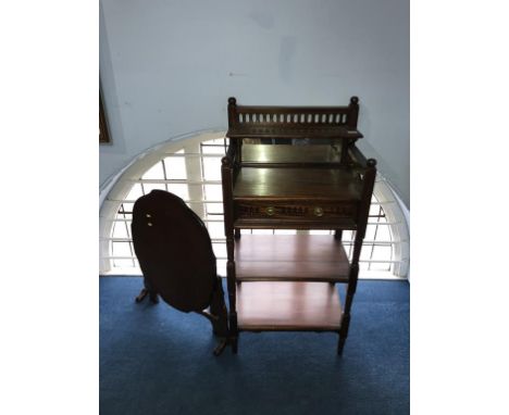 A fire screen and a whatnot