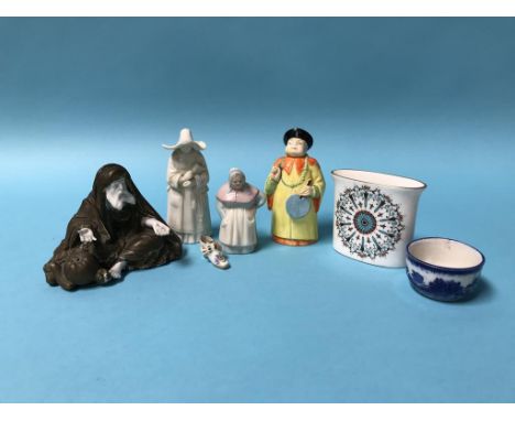 Three Royal Worcester candle snuffers etc.