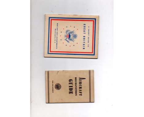  WW2 USA servicemen’s Guides issued by War/War & Navy Dept., Washington, U.S.A.  as aids for servicemen: (1) Aircraft Recogni