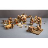 Großes Konvolut von Krippenfiguren (Anri, Ulrich Bernardi)