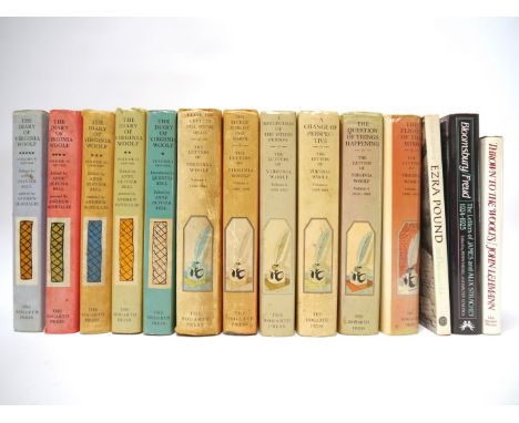 A collection of titles relating to Virginia Woolf and The Bloomsbury Group including 'The Letters of Virginia Woolf', The Hog