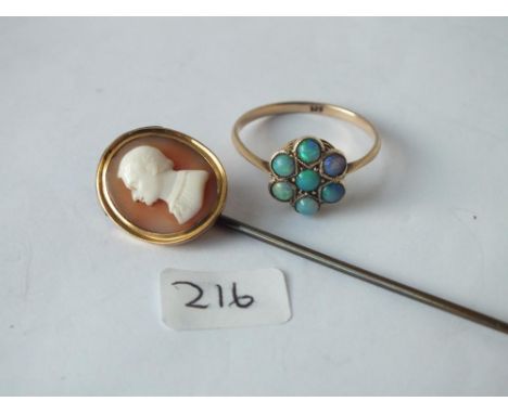 Cameo stick pin etc       