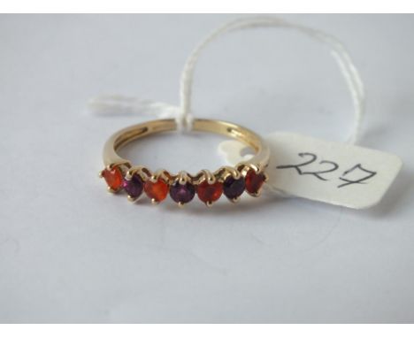 9ct orange stone ring       