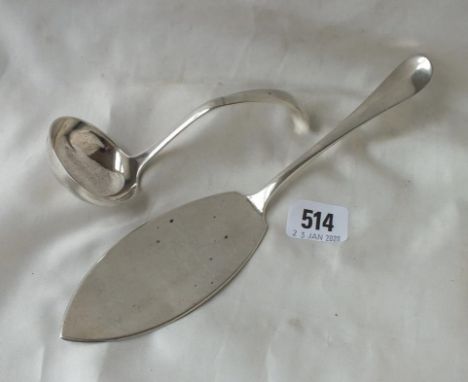 Dutch silver server and a ladle – 153gms     