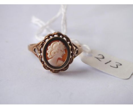 9ct cameo ring        