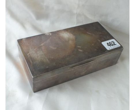 George VI cigarette box etched with abbey on cover – 7” long  By M &amp; W - 1936       