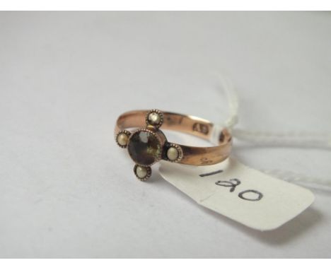 9ct pearl set ring       
