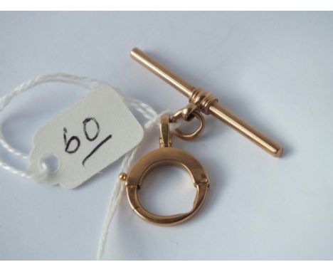 9ct Victorian T bar and ring clasp 5.2g