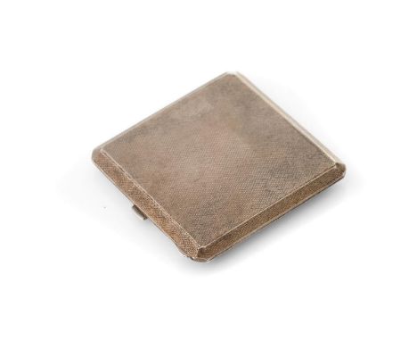 Silver compact, with engine turned decoration, Birmingham 1940, mirror to interior and gauze for powder, gross weight 86.0 gr