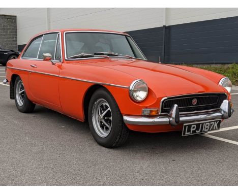 1972 MG B GT Make: MG Model: B GTYear: 1972Mileage: 29000VIN: 102450Configuration: Right Hand DriveRegistration: LPJ187KTrans