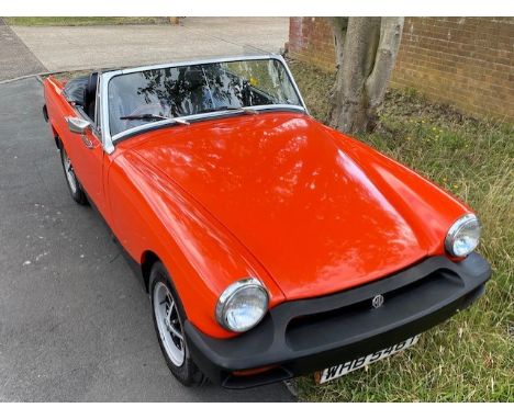 1978 MG Midget 1500Make: MGModel: Midget Year: 1978Mileage: 2102VIN: 102811Configuration: Right Hand DriveRegistration: WHB54