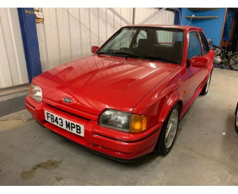 1988 Ford Escort RS TurboMake: Ford Model: Escort RS Turbo Year: 1988Mileage: 0VIN: 104758Configuration: Right Hand DriveRegi