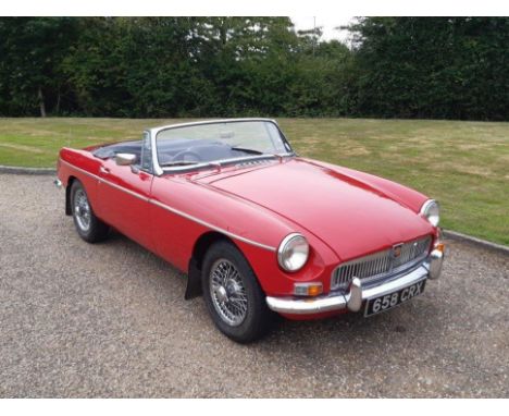 1963 MG B RoadsterMake: MGModel: B RoadsterYear: 1963Mileage: Contact AuctioneerVIN: 99227Configuration: Right Hand DriveRegi