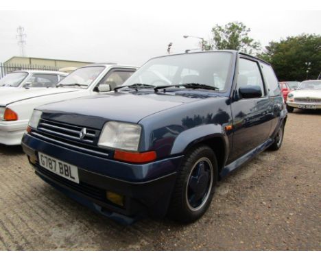 1990 Renault 5 GT Turbo RaiderMake: RenaultModel: 5Year: Contact AucitoneerMileage: Contact Auctioneer1990 Renault 5 GT Turbo