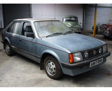 1984 Vauxhall Astra 1.3S  33,519 miles from newMake: VauxhallModel: Astra Year: 1984Mileage: 33519VIN: 100955Configuration: R