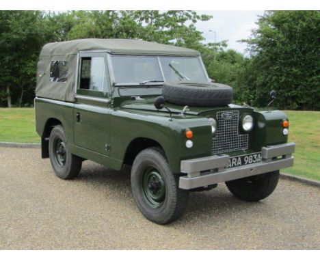 1963 Land Rover 88 Series IIA SWB"Make: Land RoverModel: 88" Series llAYear: 1963Mileage: 48600VIN: 97880Configuration: Right