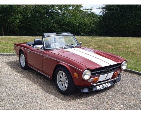 1974 Triumph TR6Make: TriumphModel: TR6Year: 1974Mileage: Contact AuctioneerVIN: 99883Configuration: Right Hand DriveRegistra