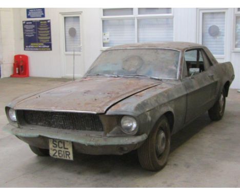 1968 Ford Mustang V8 AutoMake: FordModel: MustangYear: 1968Mileage: Contact AuctioneerVIN: 101152Configuration: Left Hand Dri