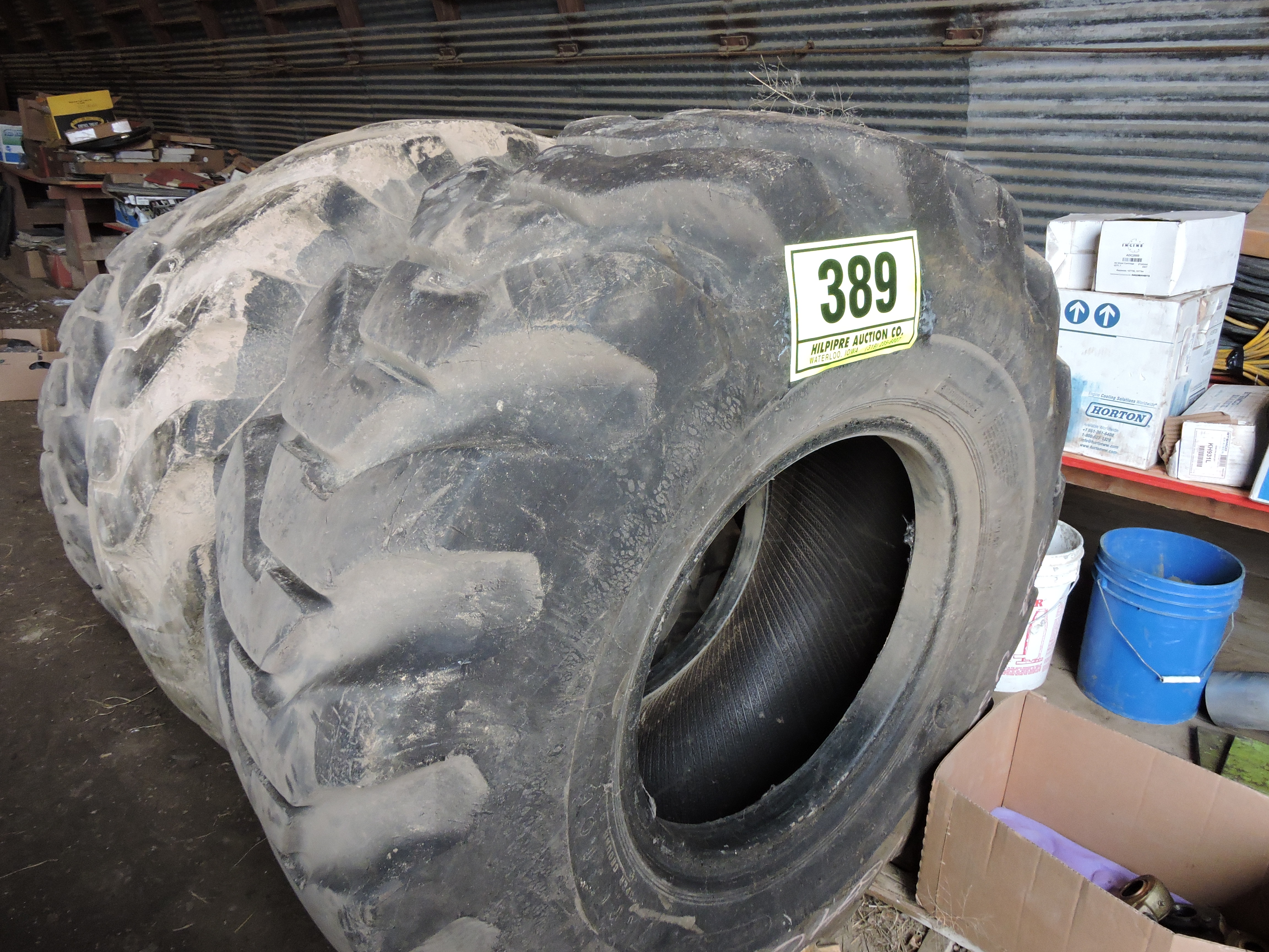 (2) Firestone 20.5 25 wheel loader tires.