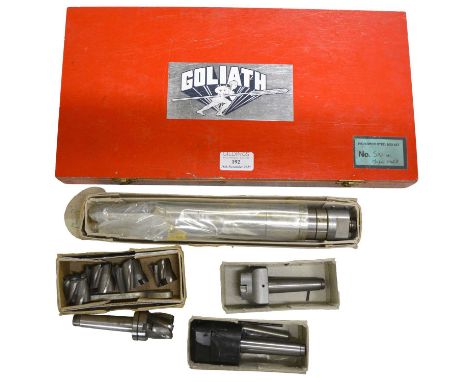 Goliath special model engineer tap and die set, and four model engineer turning tools by Arrand engineeringQty: 5
