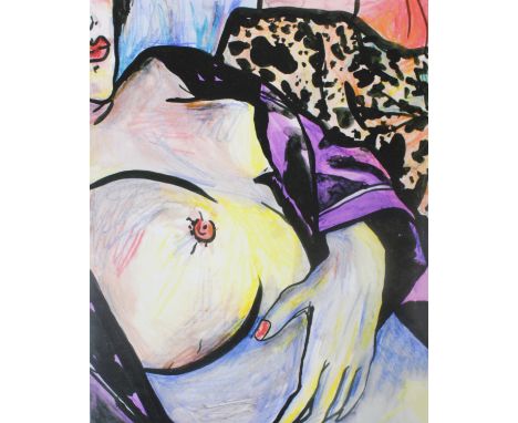 A Collection of Artwork by Estelle FournierIncluding multiple prints, two sketches and a sketchbookPrints signed, numbered, t