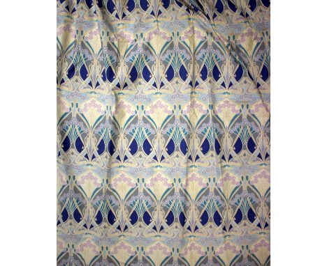Vintage textiles - A pair of Liberty of London vintage curtains,  VAT - Art Nouveau design, William Morris inspired, 140cm (L