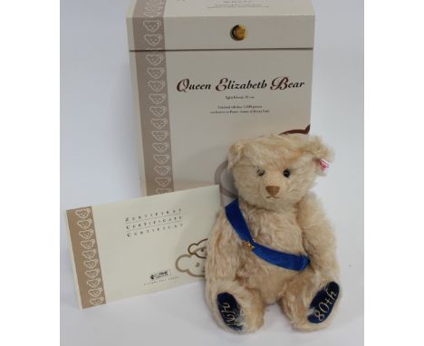 A limited edition Queen Elizabeth Steiff bear 247/1500