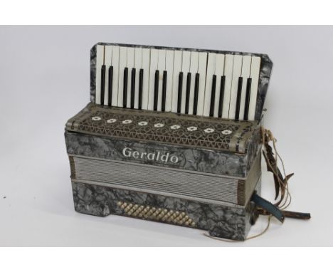 A 1930's Grealdo piano accordion