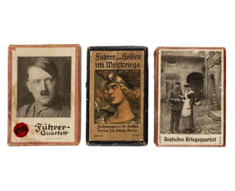* Playing cards. Deutsches Kriegsquartett, Germany: Westdeutscher Jünglingsbund Barmen, [1916], 60 cards comprising 15 sets o