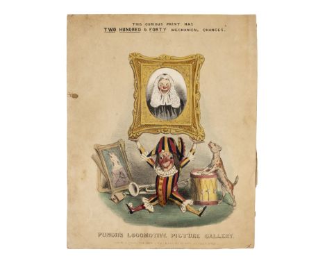 Follit (W., publisher). Punch's Locomotive Picture Gallery, circa 1840, hand-coloured lithograph on thick paper sheet, depict