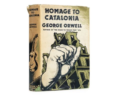 Orwell (George). Homage to Catalonia, 1st edition, Secker &amp; Warburg, 1938, wood-engraved bookplate of Archibald Lyall (by