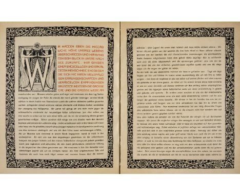 George (Stefan). Maximin, Ein Gedenkbuch herausgegeben von Stefan George, Berlin: Blaetter fur die Kunst, 1907, book design b