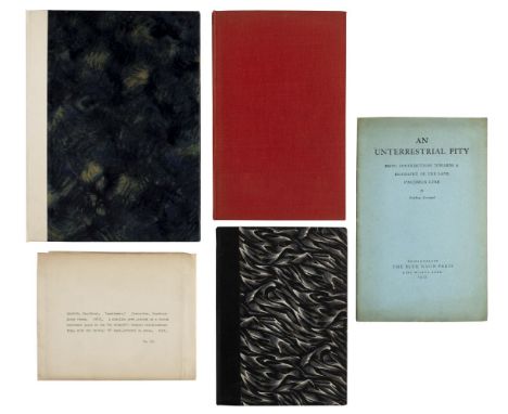 Sassoon (Siegfried). The Path to Peace, Worcester: Stanbrook Abbey Press, 1960, gilt initial letter by Margaret Adams and cal