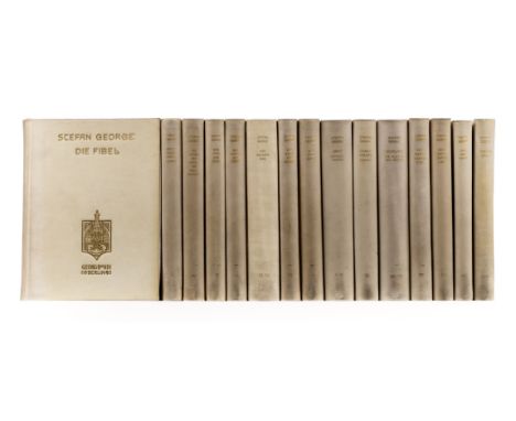 George (Stefan). Gesamt-Ausgabe der Werke. Endgültige Fassung, 18 volumes in 15, 1st edition, deluxe issue, Berlin: Georg Bon