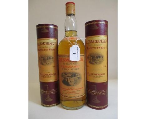 Two 35cl bottles of Glenmorangie single Highland Malt Scotch Whisky and 1litre Glenmorangie single Highland Malt Scotch Whisk