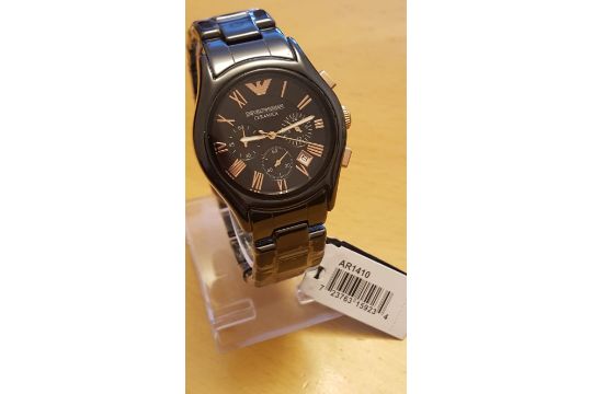 emporio armani ceramica watch ar1410 rose gold