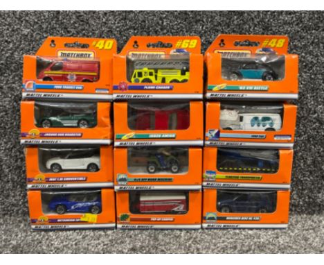 Matchbox Mattel Wheels 1999 range die cast cars all boxed x12