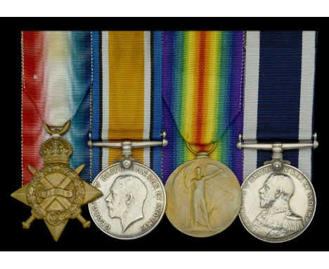 Four: Stoker Petty Officer H. R. Savage, Royal Navy  1914-15 Star (K.6399, H. R. Savage. Sto.1., R.N.); British War and Victo