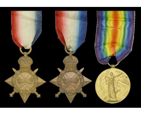 1914-15 Star (2) (56105. Pte C. H. Heffer. R.A.M.C.; Nsg-Sister M. A. Lang); Victory Medal 1914-19 (I. A. M. Plunket.) good v