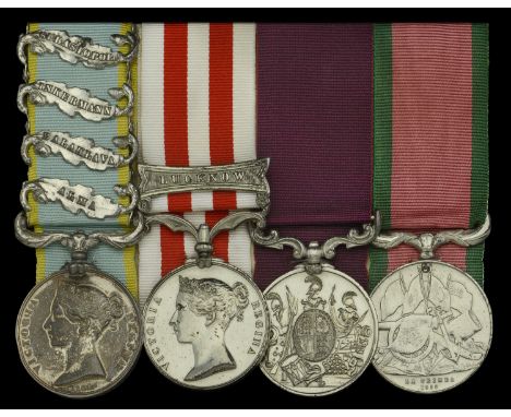 Four: Battery Sergeant Major R. Campbell, Royal Horse Artillery  Crimea 1854-56, 4 clasps, Alma, Balaklava, Inkermann, Sebast