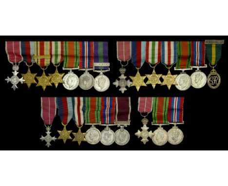 An unattributed M.B.E. mounted group of seven miniature dress medals The Most Excellent Order of the British Empire, M.B.E. (