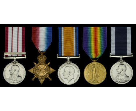 Five: Stoker Petty Officer C. H. Goulding, Royal Navy  Naval General Service 1915-62, 1 clasp, Persian Gulf 1909-1914 (K2465.