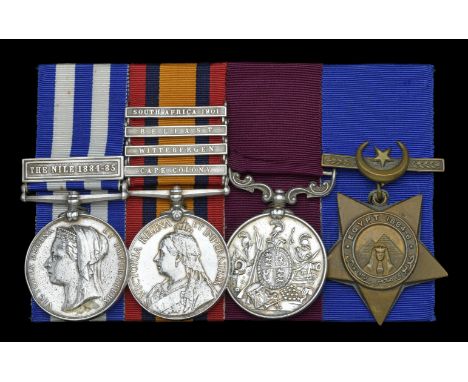 Four: Bandsman F. Sherwin, Royal Irish Regiment  Egypt and Sudan 1882-89, undated reverse, 1 clasp, The Nile 1884-85 (2471 Pt