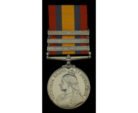 Queen’s South Africa 1899-1902, 3 clasps, Cape Colony, Paardeberg, Driefontein (6685 Corl. J. Mc’Caskall, 2: R. Highrs.) offi