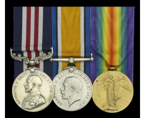 A Great War ‘Western Front’ M.M. group of three awarded to Private S. T. Thorogood, King’s Royal Rifle Corps, late 18th (Coun