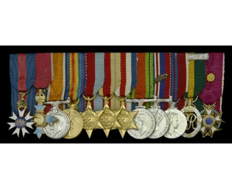 A C.M.G. C.B.E. mounted group of twelve miniature dress medals attributed to Brigadier R. V. Hume, Royal Artillery  The Most 